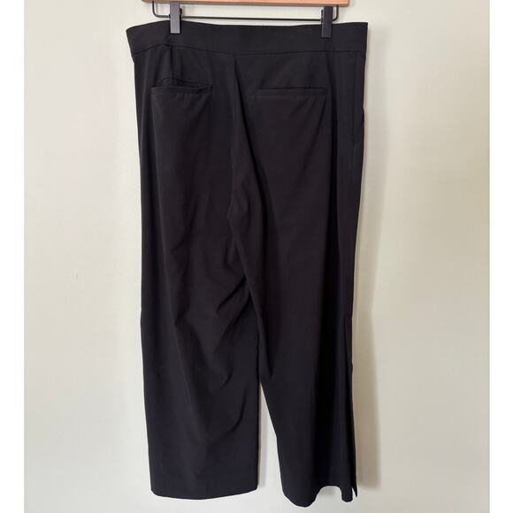 Athleta Black Tribeca Wide Leg Cropped Pant 10 - Picture 4 of 12